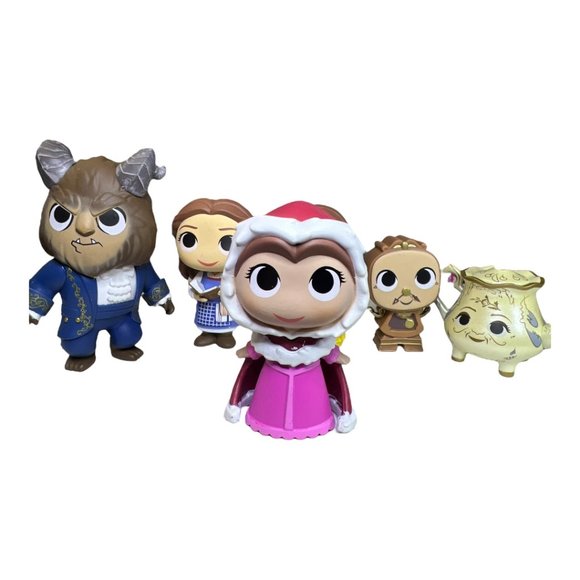 Lot of 6 Disney Beauty and the Beast Funko Mini Figures Size 3.5" - 2" - Picture 7 of 10